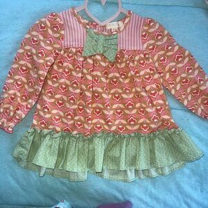 Matilda Jane Pink and Green Floral Dress